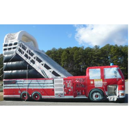 Fire Truck Inflatable Slide