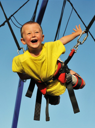 bungee jump rental, quad bungee jump, spider jump, bungee trampoline rental, amusement carnival ride