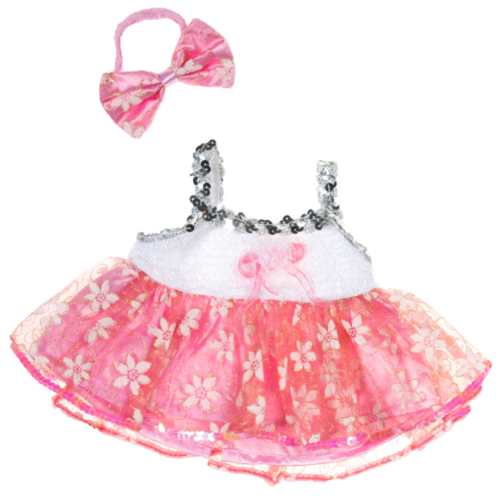 pink dress for build a plush animal 