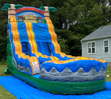 tiki plunge wet dry waterslide rental